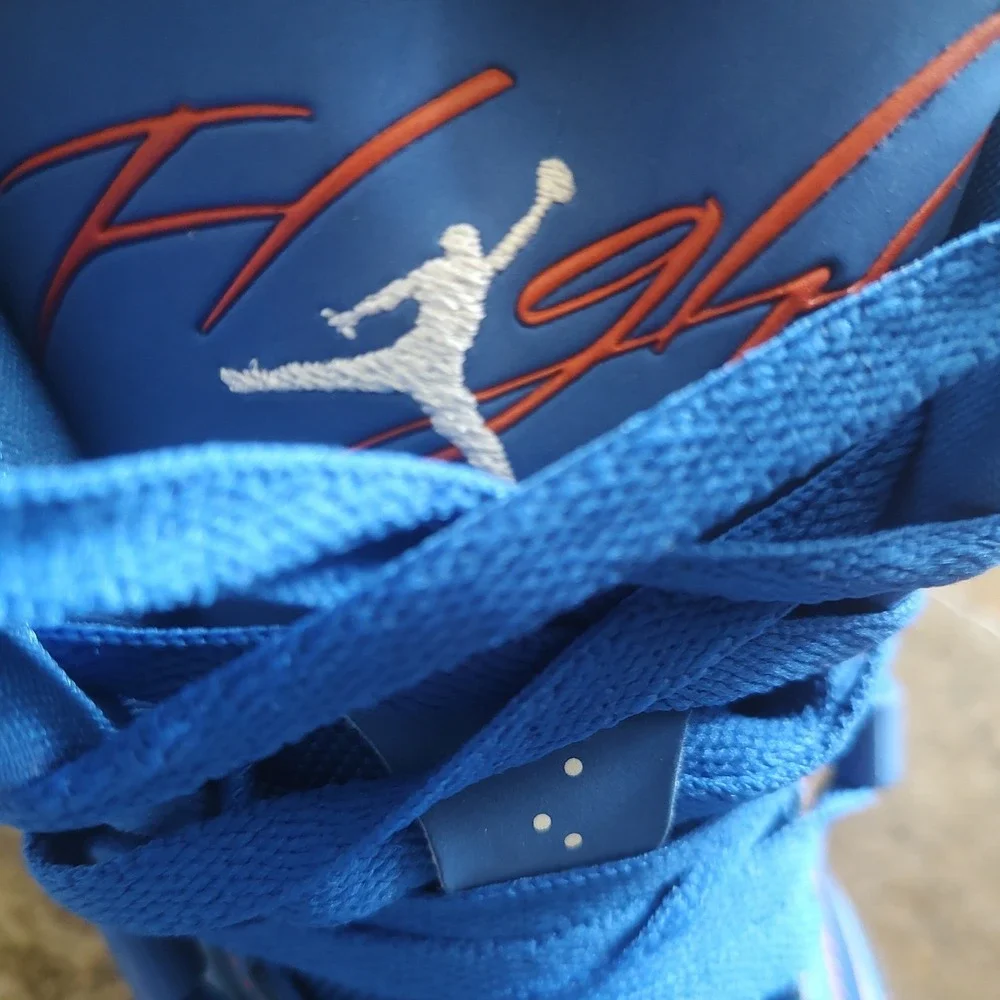 Jordan Flight Origin 2 Mens‎ Sport Blue Team Orange Basketball Shoes 705155-406